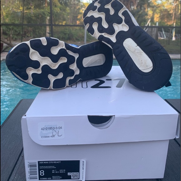 Nike Air Max 270 React sz 8 - Picture 5 of 8